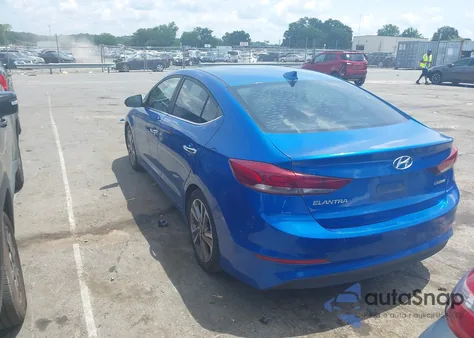 2017 Hyundai Elantra Limited z USA, uszkodzony, nr VIN 5NPD84LF4HH099647